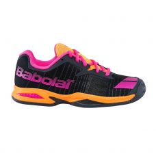 ZAPATILLAS MUJER BABOLAT JET ALL COURT GRIS NARANJA ROSA
