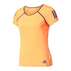 CAMISETA MANGA CORTA ADIDAS CLUB PRIMAVERA NARANJA GLOW AZUL MISTERY
