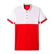 POLO ADIDAS T16 CLIMACOOL HOMBRE ROJO BLANCO