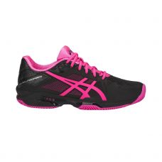 ASICS GEL SOLUTION SPEED 3 CLAY NEGRO FUCSIA MUJER E651N 9020
