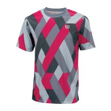 CAMISETA WILSON RAZ CREW GRIS OSCURO ROSA