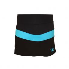 FALDA BLACK CROWN AGRA NEGRO TURQUESA