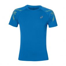 CAMISETA ASICS STRIPE SS TOP AZUL