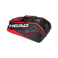 RAQUETERO HEAD TOUR TEAM 9R SUPERCOMBI NEGRO ROJO