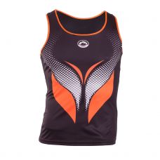 T-SHIRT JHAYBER COMET NOIR ORANGE FEMME