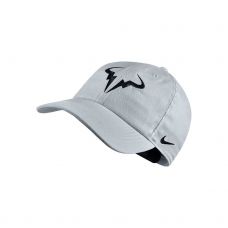GORRA NIKE AEROBILL H86 RAFAEL NADAL PLATA NEGRO