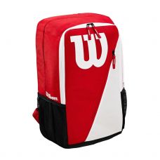 MOCHILA WILSON MATCH III ROJO BLANCO