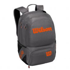 MOCHILA WILSON TOUR V BACKPACK MEDIUM GRIS METAL NARANJA