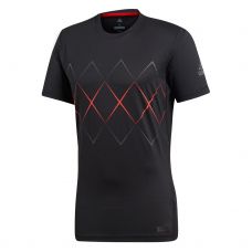 CAMISETA ADIDAS BARRICADE NEGRO ROJO