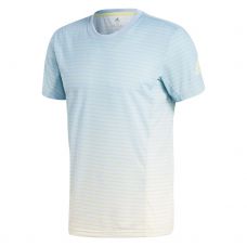 T-SHIRT ADIDAS MELBOURNE STRIPED BLU BIANCO