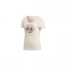 CAMISETA ADIDAS ROLAND GARROS LOGO MUJER MARRON