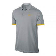 POLO NIKE COURT DRI-FIT GRIS AMARILLO