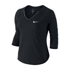 CAMISETA NIKE COURT PURE MUJER NEGRO BLANCO