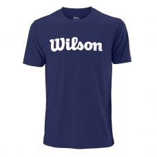 CAMISETA WILSON SCRIPT TECH TEE AZUL BLANCO