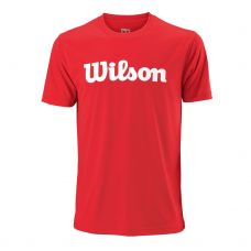 CAMISETA WILSON UWII SCRIPT TECH TEE ROJO LOGO BLANCO
