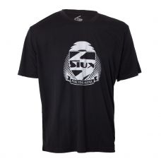 CAMISETA SIUX ENTRENAMIENTO GRIS OSCURO LOGO BLANCO