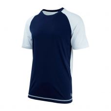 CAMISETA KSWISS BACK COURT CREW BLANCO AZUL
