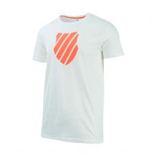 CAMISETA KSWISS LOGO BLANCO NEON BLAZE