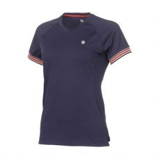 CAMISETA KSWISS AZUL MARINO LOGO MUJER