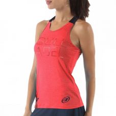 CAMISETA BULLPADEL VALELLA ROJO MUJER