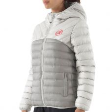 CHAQUETA BULLPADEL ANORACK VELDETO GRIS BLANCO MUJER