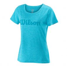 WILSON T SHIRT UWII S TECH TEE AZZURRO DONNA