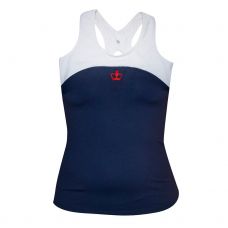 CAMISETA BLACK CROWN SARANDA AZUL MARINO BLANCO MUJER