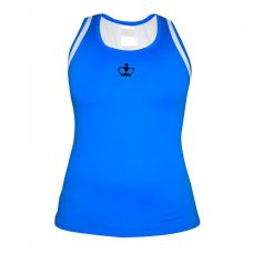 CAMISETA BLACK CROWN DURRES AZUL ROYAL BLANCO MUJER
