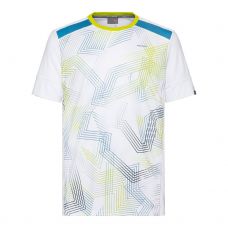 HEAD T SHIRT RACQUET BIANCO GIALLO