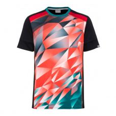 CAMISETA HEAD MEDLEY NEGRO ROJO