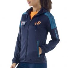 SUDADERA BULLPADEL CLOTIN AZUL NAVY MUJER