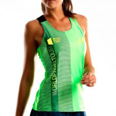 CAMISETA BULLPADEL TARUNA VERDE FLUOR MUJER