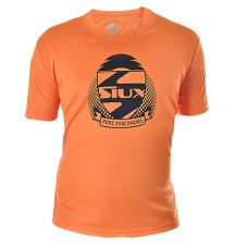 CAMISETA SIUX DRY NARANJA NEGRO