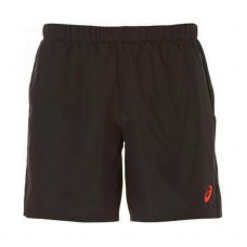 PANTALONES CORTOS ASICS CLUB 7IN NEGRO ROJO