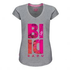 CAMISETA BIDI BADU TALA LIFESTYLE TEE GRIS ROSA MUJER