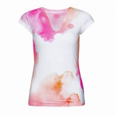 BIDI BADU BELLA 2.0 TECH V-NECK TEE BLANCO ROSA MUJER
