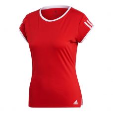 ADIDAS T SHIRT CLUB 3 STRISCE ROSSO DONNA