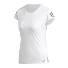 CAMISETA ADIDAS CLUB 3 FRANJAS BLANCO NEGRO MUJER