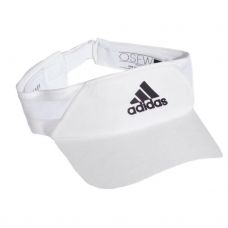 VISERA ADIDAS AEROREADY BLANCO LOGO NEGRO