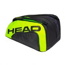 PALETERO HEAD TOUR TEAM PADEL MONSTERCOMBI NEGRO AMARILLO FLOR