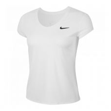 CAMISETA NIKE COURT DRY TOP BLANCO MUJER