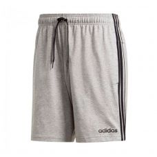 PANTALONE CORTO ADIDAS ESSENTIALS 3 STRIPES GRIGIO