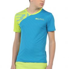 T-SHIRT BULLPADEL CHAMOIS BLU VERDE LIMA BAMBINO