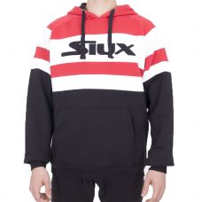 SUDADERA SIUX MICRON NEGRO ROJO