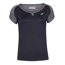 T-SHIRT BABOLAT PLAY SLEEVE NOIR FEMME