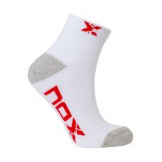 CALCETINES NOX BAJOS BLANCO ROJO MUJER