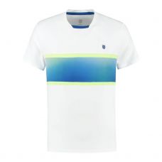 T-SHIRT KSWISS HYPERCOURT EXPRESS 2 BLANC BLEU