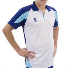 POLO PADEL SOFTEE K3 BLANCO AZUL NIO