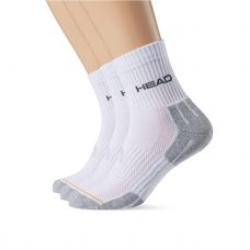 CALCETINES HEAD TENNIS 3P PERFORMANCE BLANCO GRIS