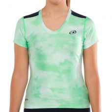 CAMISETA BULLPADEL EUSTAS VERDE ACIDO MUJER